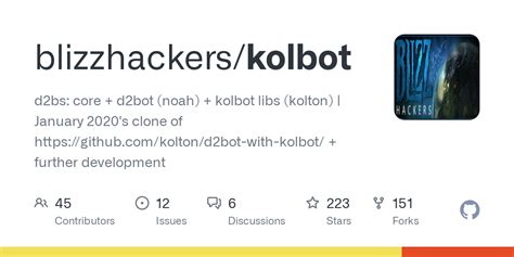 blizzhackers/kolbot: d2bs: core + d2bot (noah) .